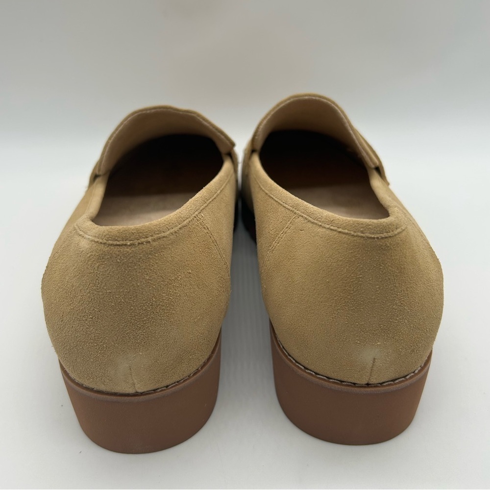 Vionic Cheryl II Suede Loafers Women’s Sz 12W Camel Brown Tan Slip-On Shoes NWB - Picture 8 of 11